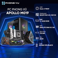 PC PV Gaming Apollo M019 (AMD Ryzen 5 7500F/ GeForce RTX 3060/ 1 x 16GB/ 1TB SSD/ Free DOS)