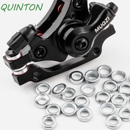 QUINTON 2pcs M6 Disc Brake Spacer, Aluminum Alloy M6 Washer Disc Brake Caliper Gasket, Mounting Bolt