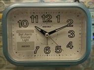[裕明鐘錶] 日本精工 SEIKO貪睡燈光超大鈴聲靜音鬧鐘(藍色)-QHK026L