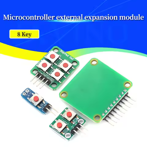 2*4 Matrix Keyboard Module 1 2 4 8 Bit Independent Buttons Microcontroller Expansion Micro Switch
