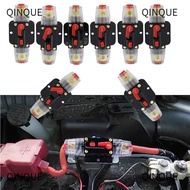 QINJUE DC Resettable Circuit Breaker, Resettable Insurance 60A 50A 40A 30A Self Recovery Circuit Bre