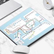 MTR港鐵路線圖 鎖邊式長方形鼠標墊 滑鼠墊 | 香港特色文創系列