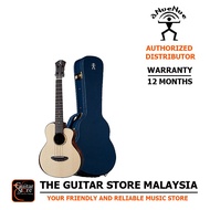 aNueNue UT200E Full Solid Tenor Bird Ukulele With Hardcase - Glossy Natural (UT 200 E / UT-200-E)