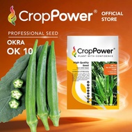 (50 GRAM) Biji Benih Bendi Ten Brothers 十兄弟 OK10 CROP POWER F1 Hybrid Okra Seeds 秋葵羊角豆种子 OK 10