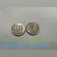 SH-283 Uang koin antik 100 yen jepang