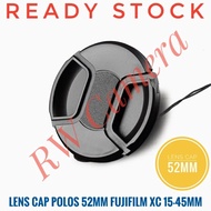 Plain Lens Cap 52mm Front Lens Cap 52 mm Universal Fujifilm XC 15-45mm Fuji