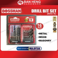 "BOSSMAN" DRILL BIT SET 16PCS