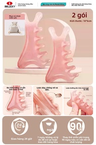 IMLUCKY | Bàn chải mát-xa da mặt bốn trong một hồng cho bé gái Bàn chải mát-xa da đầu nâng cơ mặt Bà