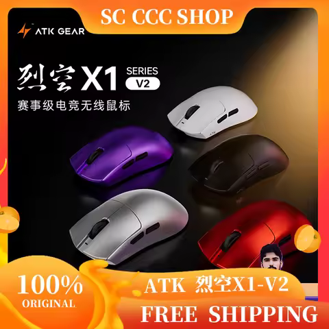 ATK X1 V2 Ultimate 2.0 Wireless Gaming Mouse 54g Ultra Lightweight 750/650 IPS 0.163ms Low Latency f
