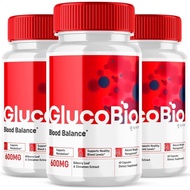 (3 Pack) Glucobio Capsules, Gluco Bio Advanced Glyco Support Formula Pills, Glucobio Extra Strength 