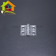 Engsel Akrilik Lubang Transparan Engsel Berlubang Acrylic 25 sd 65 mm