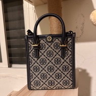 Tory Burch 經典復古藏藍老花琴譜包