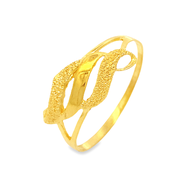 Top Cash Jewellery 916 Gold Half Design Ring