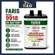 FARIS 9918 6V Extra Heavy Duty Battery | High Power Lantern & Emergency Light Battery | Long Lasting