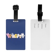SKZ Plastic Waterproof Luggage Tag SKZOO Travel Suitcase Bag Name Address Label Travel Accessories Travel Bag Label Tag Best Gift STRAY KIDS