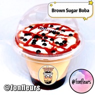 Fonfleurs Slimes 🇸🇬 DIY Brown Sugar Boba Milk Kit 9.5oz Scent Children Kids Gift Toys Food Simulation Set Bubble Tea