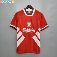 (bokong) 93-95 Liverpool Home Red Retro Soccer Jersey Football