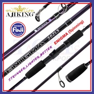 Ajiking Enigma Joran Pancing Spinning Casting 5'6-7'0kaki 5-15kg Cincin FUJI Guides| TCE Tackles Rod