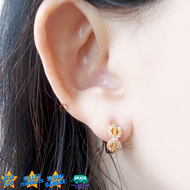 Lovelybutik - Anting Xuping Jepit Model Permata Pita Lapis Emas 24K Corneli4 Giwang Anting Xuping Pr