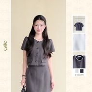 Stylized shirt with antique stones. High quality material, basic form mixed with loose pants, fashio