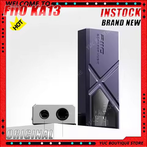 NEW FiiO KA13 USB DAC Headphone Amp Dual CS43131 HiFi Lossless Audio 550mW 3.5mm 4.4mm Output Deskto