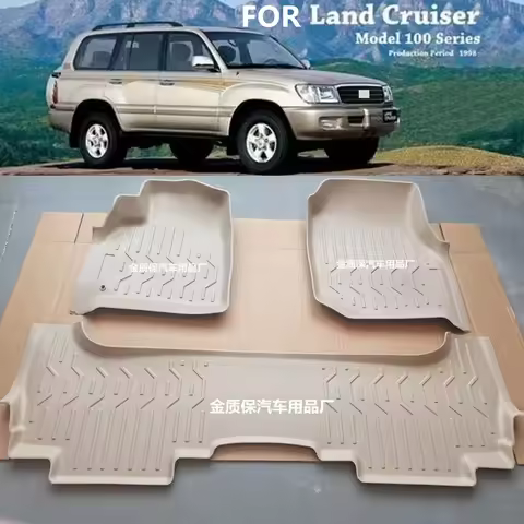 Use for Toyota Land Cruiser LC100 Car Carpet LX470 Car Floor Foot Mats Full Set Fit for LC100 Waterp