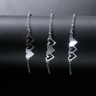breezy Heart Bracelet Best Friend Bracelet for 3 Sister Bracelet Mother