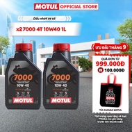 Combo of 2 Motorcycle Lubricants MOTUL 7000 4T 10W40 1L