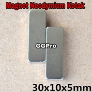 NEODYMIUM SQUARE MAGNET Size 30x10x5 mm Super strong