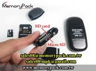 1000入 / micro SD 及 SD card 兩用 記憶卡 USB 讀卡機 memory card reader