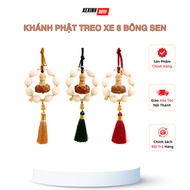 Khanh Car Hanging Lotus Buddha Tathagata 8 Lotus Flowers and Lotus Feng Shui Decoration Brings Peace