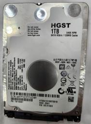 二手測試不良故障品 HGST 1TB HTS541010B7E610  2.5"硬碟 