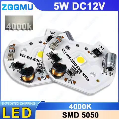 5W DC12V Neutral 4000K LED Chip SMD 5050 Round 743MM Suitable for LED Work Light Accessories
