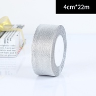 1 ROLL Pita metalik Glitter Gold Dan Silver / Pita Glitter Gold / Pita Silver / Pita Glitter Silver