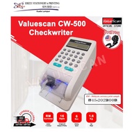 ValueScan CW-500 & CW-500M CHECK WRITER / CW500 & CW500M CHEQUE PRINTER