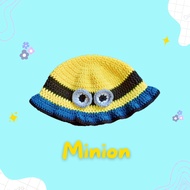 Minion Knit Hat | Crochet Bucket Hat