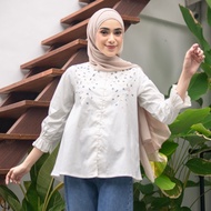 Giyomi ID - Celia Blouse/ Women's Blouse Poplin Material Blouse Latest Women's Top Blouse