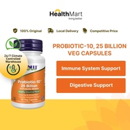 [SG] Now Foods Probiotic-10, 25 billion, 50 Veg Capsules | Digestive, 10 Probiotic Strains, Healthy 