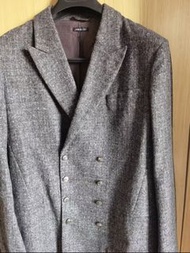 Giorgio Armani 灰色雙排扣西裝外套