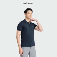 Insidemen Men's Short Sleeve Polo Shirt Thin Light Stretch Slim fit IPS012AZ