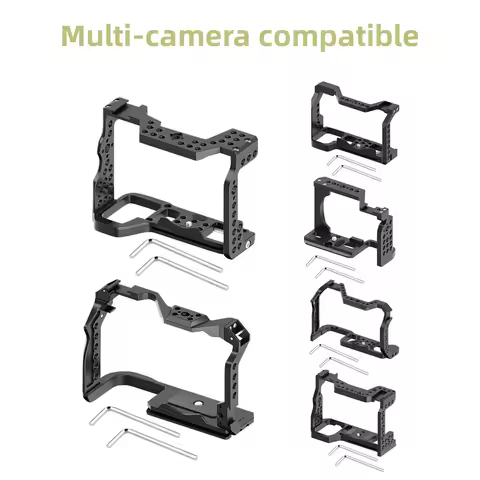 Suitable for cameras Sony A7R3/A7M3/A9 A7R4/A7M4 A7C ZV-E10 Canon R5/R6 EOS R8 EOS R10 cage with mul
