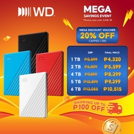 WD My PassportTM Portable External HDD Storage (1TB / 2TB / 4TB / 5TB / 6TB)
