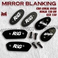 LOKAL MIRROR BLANKING COVER MOTORCYCLE MIRROR COVER 3MM PRICE FOR 1 SET FREE STICKER ACRYLIC MIRROR 