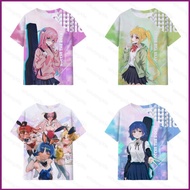 HT BOCCHI THE ROCK Yamada Ryo Ijichi Nijika Cosplay cloth summer T-shirt Anime Short Sleeve Top HT