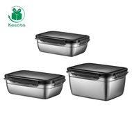 Kesoto Food Storage Box Fridge Organizer Prep Containers Insulated Ice Cream Tub for
