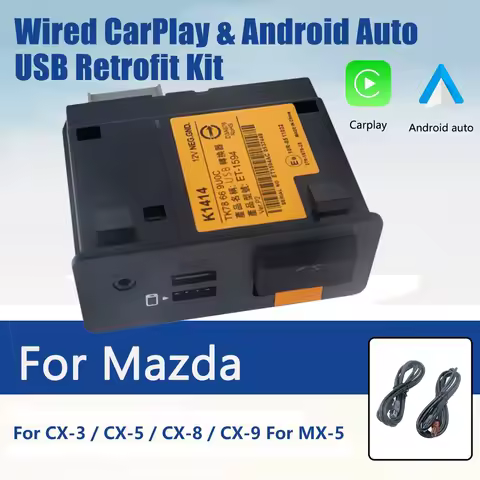 Upgrade CarPlay and Android Auto USB Media Hub Retrofit Kit for Mazda 2/3/6/CX5/CX3/CX9/MX5-TK78 66 