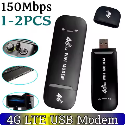 1-2PCS Modem Dongle 4G LTE USB Modem 150Mbps Standard USB interface Unlocked Universal Wireless Hots