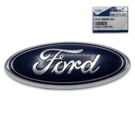 โลโก้ ติดหน้า กระจัง "FORD" ของแท้ สีน้ำเงินโครเมียม 1ชิ้น Ford Ranger 24ประตู ปี2015-2018 ขนาด22.7c