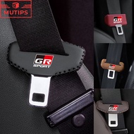 Toyota GR Car Seat Belt Insert Protector Cover Leather Safety Buckle Anti Scratch Wear Decoration Fo