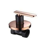 RG16 LATINA 1/2" ROSE GOLD BLACK STOPCOCK STOPPER UNTUK SHOWER